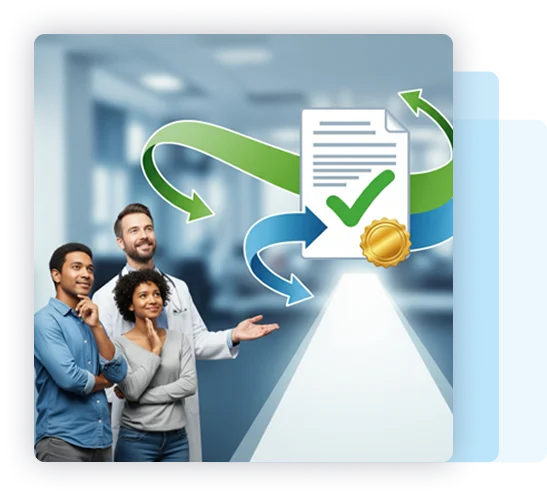 Healthcare solution illustration